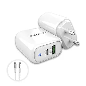 Buy GIZMORE GIZPA606C (18 W) 3.4 A Quick Type-C Universal Fast Charger Wall Adapter with Type C Cable (White) | Buy.cashforphone