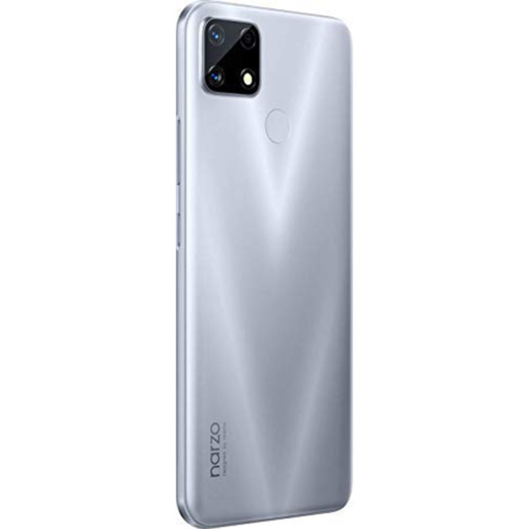 Buy Refurbished And Second Hand Realme Narzo 20 Smartphone Online (Glory Sliver) From CashForPhone.in