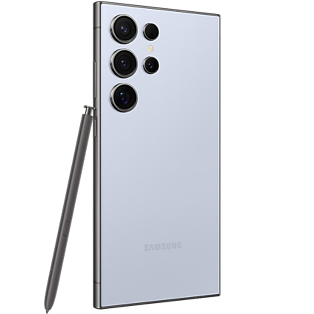 Buy Refurbished And Second Hand Samsung Galaxy S24 Ultra 5G Smartphone Online (Titanium Blue) From CashForPhone.in