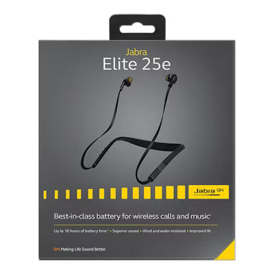JABRA ELITE 25E Wireless Bluetooth Headset (Silver) Bluetooth Gaming Neckbend