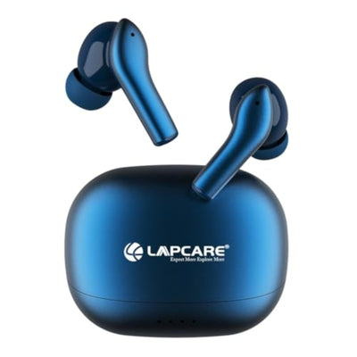 Lapcare Twinpods 1 Bluetooth V5.3 TWS Earbuds with Upto 35H Playtime,13mm Drivers, Quad Mic (Blue)