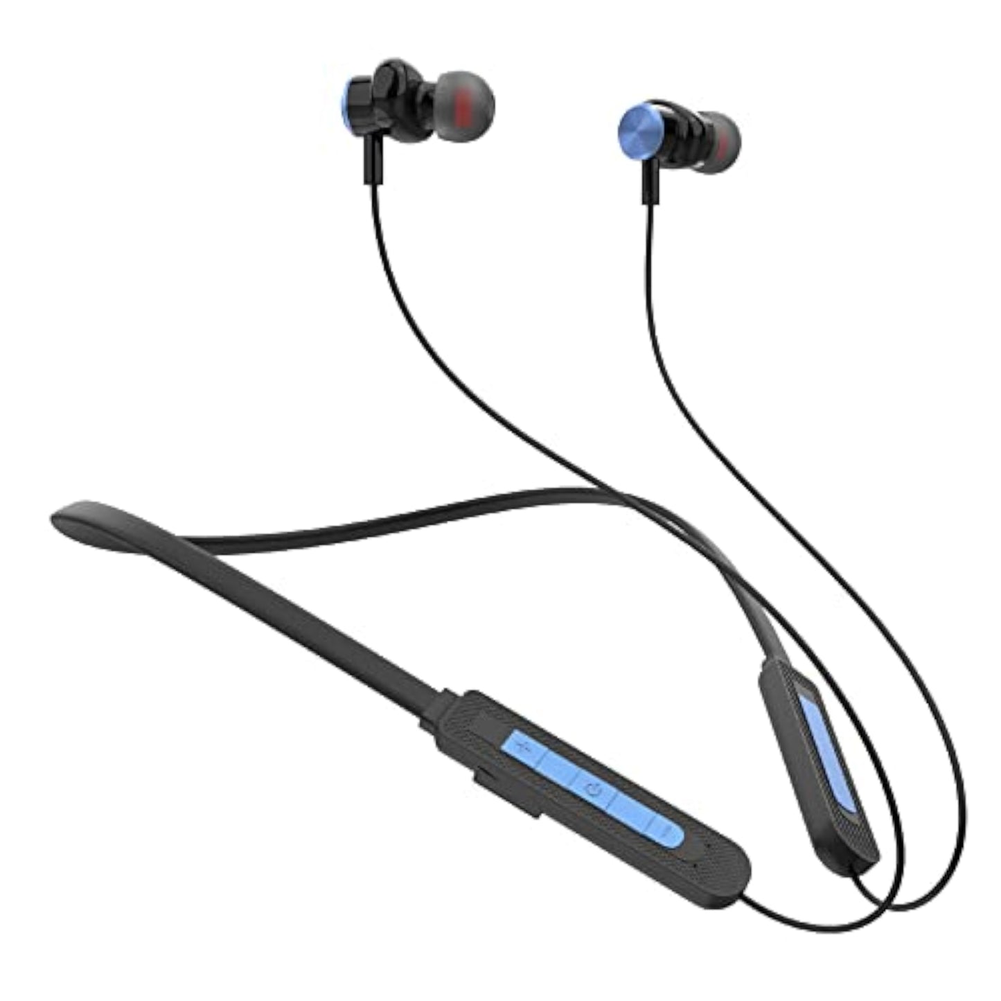 GIZMORE Giz MN218 Melody Bluetooth Wireless 5.0 in Ear Neckband Earphone with mic, Up to 18 HRS Playtime, Dual Pairing (Blue)