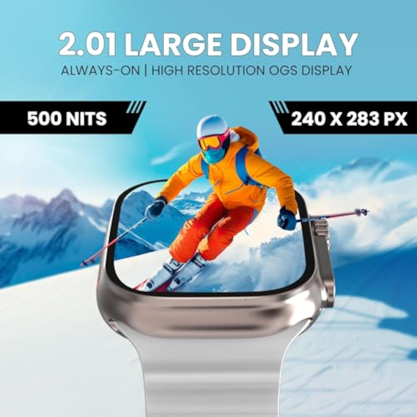 Gizmore CRAZE 2.01inch (5.1cm) Large Display with 240*283 px