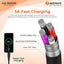 GIZMORE WM106 2A Fast Charging Micro USB Data Cable - 1 Meter (Black)