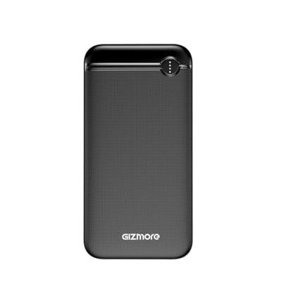 GIZMORE PB20KP4 10000mAh 12W Power Bank with Fast Charging | Dual Output Ports(Black)