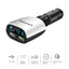 Honeywell Dual USB with LED Display Car Charger, 24W Dual USB Charger, QC 3.0 Fast Charging