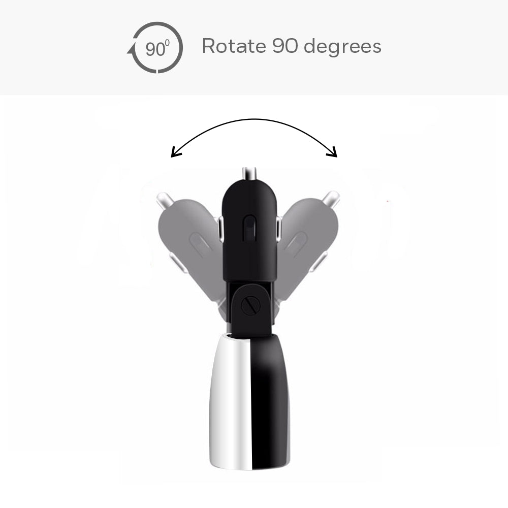 Honeywell Dual USB with LED Display Car Charger, 24W Dual USB Charger, QC 3.0 Fast Charging