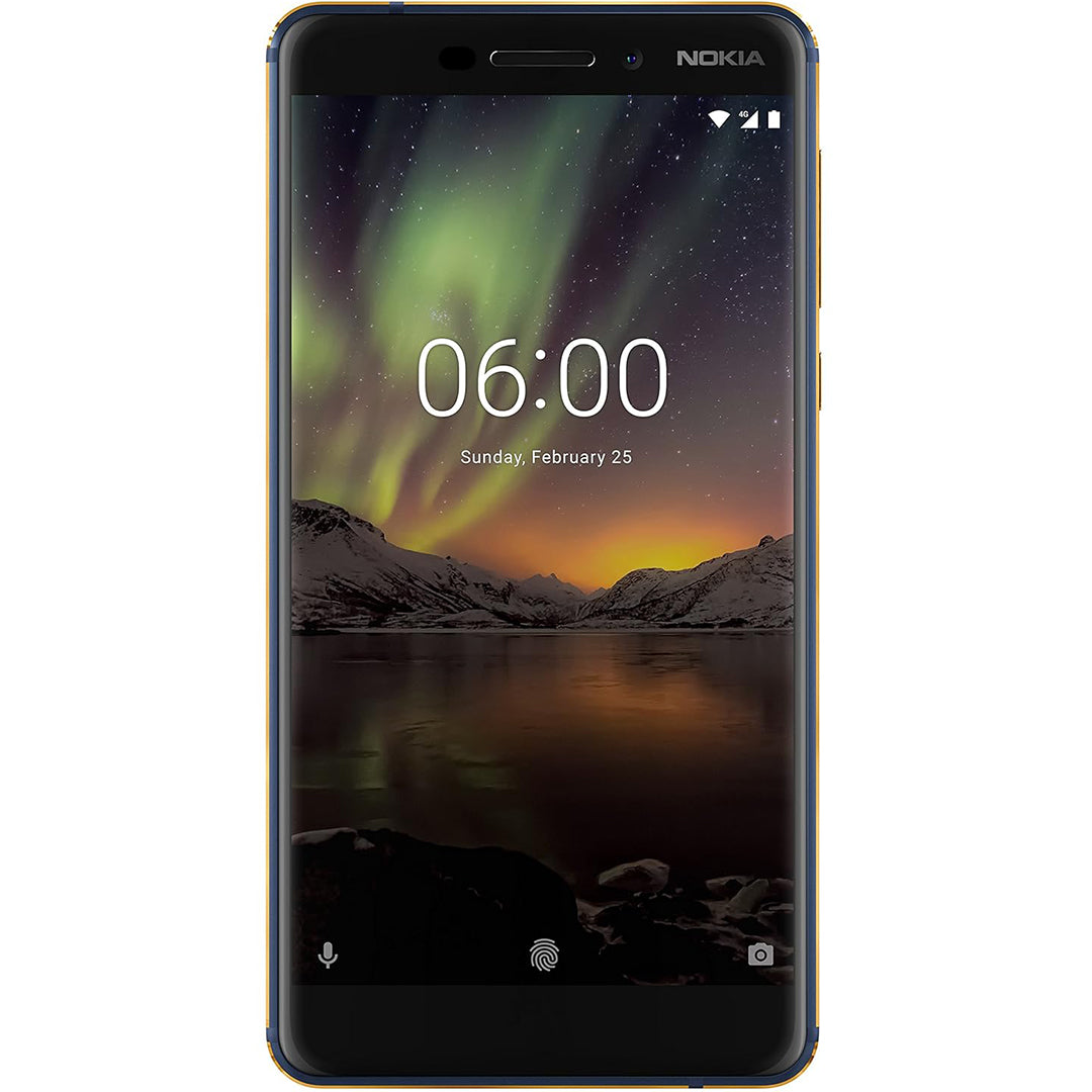 Buy Refurbished And Second Hand Nokia 6.1 Smartphone Online (Blue & Gold) From CashForPhone.in