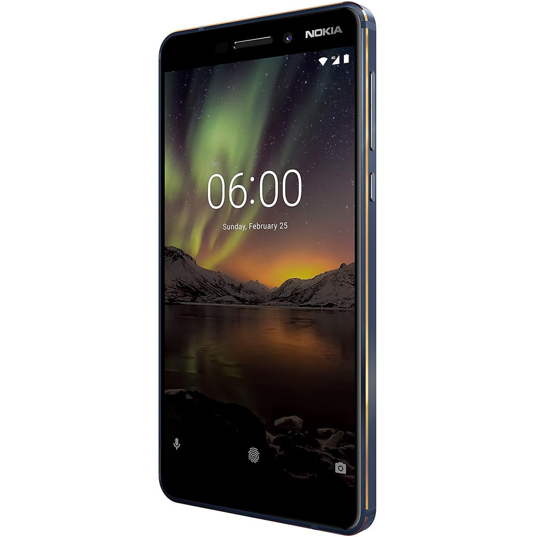 Buy Refurbished And Second Hand Nokia 6.1 Smartphone Online (Blue & Gold) From CashForPhone.in