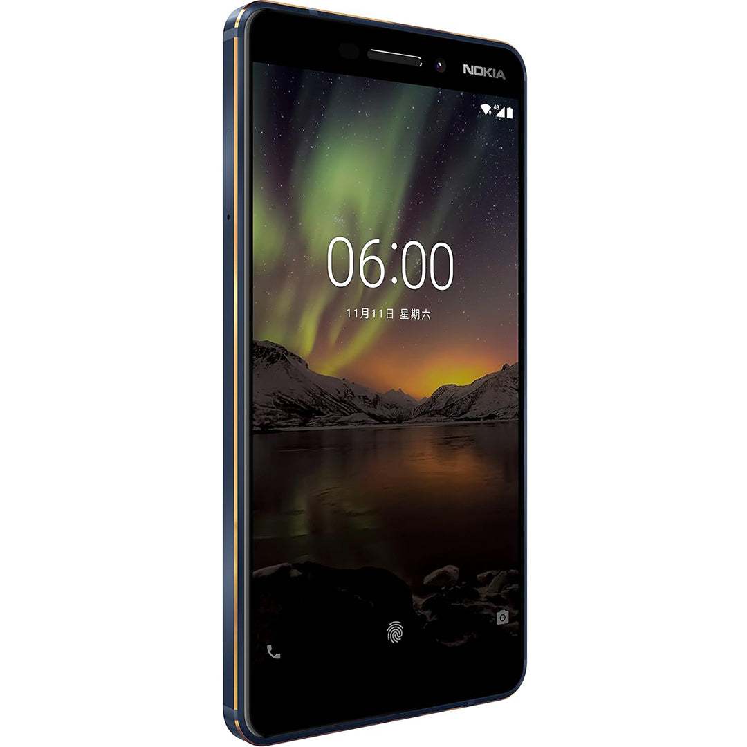 Buy Refurbished And Second Hand Nokia 6.1 Smartphone Online (Blue & Gold) From CashForPhone.in