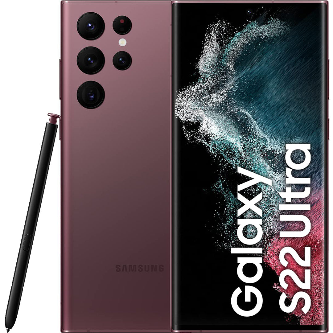 Buy Refurbished And Second Hand Samsung S22 Ultra Smartphone Online (Burgundy) From CashForPhone.in