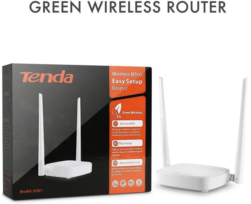 TENDA N301 Wireless-N300 Easy Setup Router Router Antenna Booster